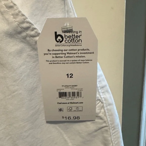 Time and Tru White Women's Shorts - Picture 2 of 3